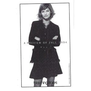 Chanel at Bloomingdale Preview Fall 1994 1990s Vintage Print Ad